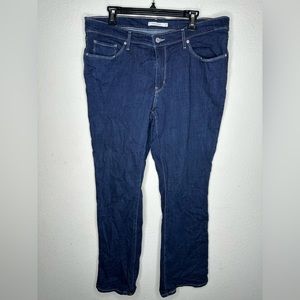 Levis Jeans Women’s 16M 33 Blue Classic Bootcut Dark Wash Stretch Denim Casual